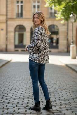 By Malene Birger Solinas Abstract Printed Long Sleeve Top